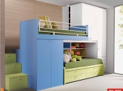 soppalco con scala a cassettoni