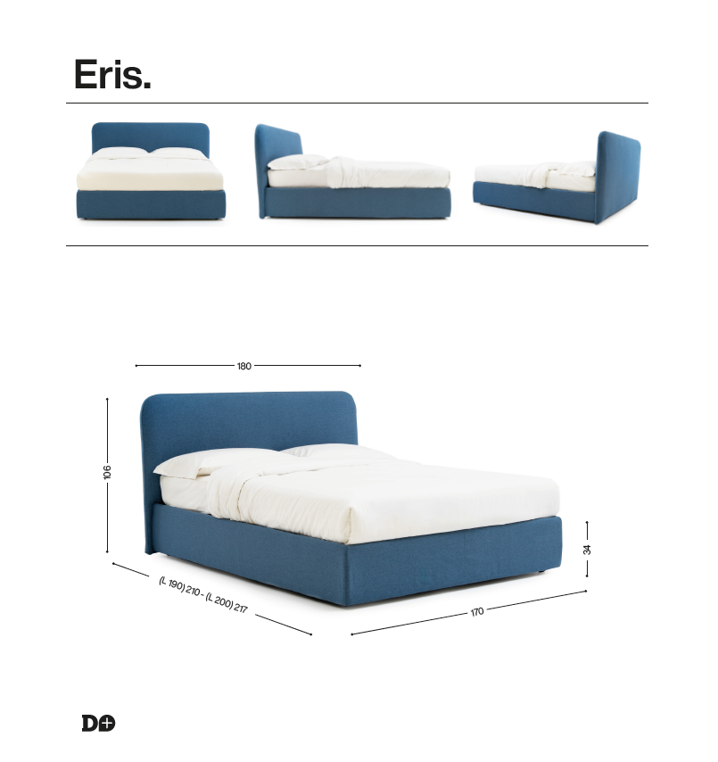 Eris letto matrimoniale contenitore noctis