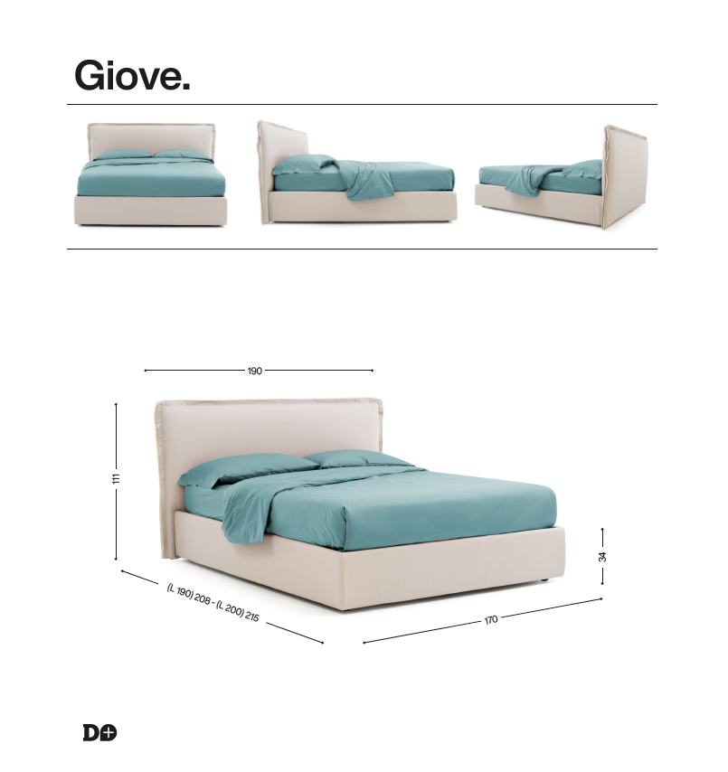 letto matrimoniale contenitore GIOVE di noctis