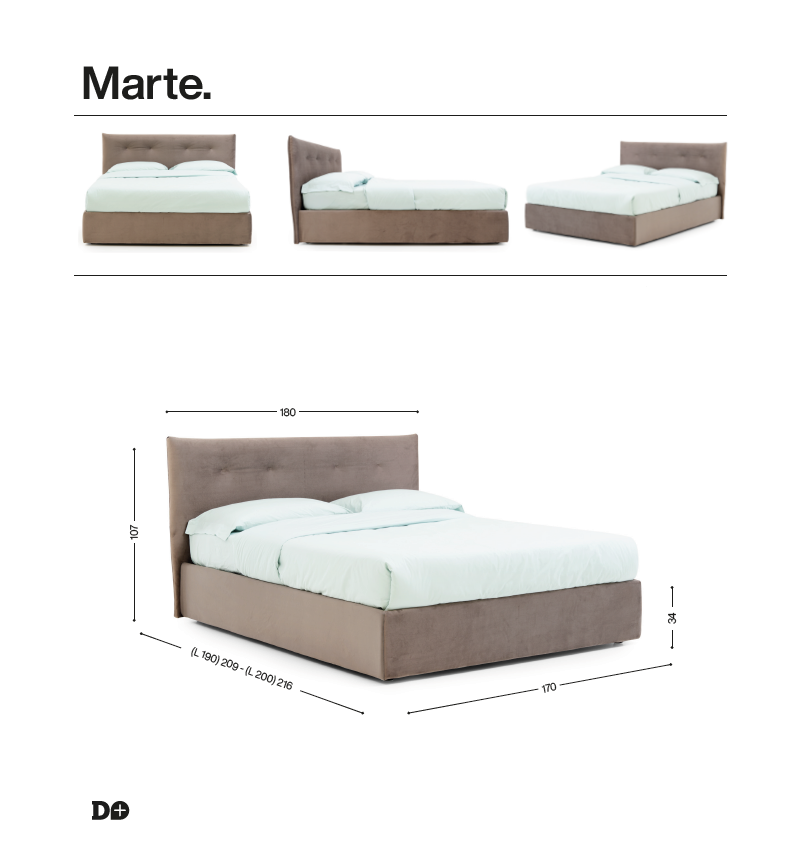 letto contenitore in promozione Marte di Noctis