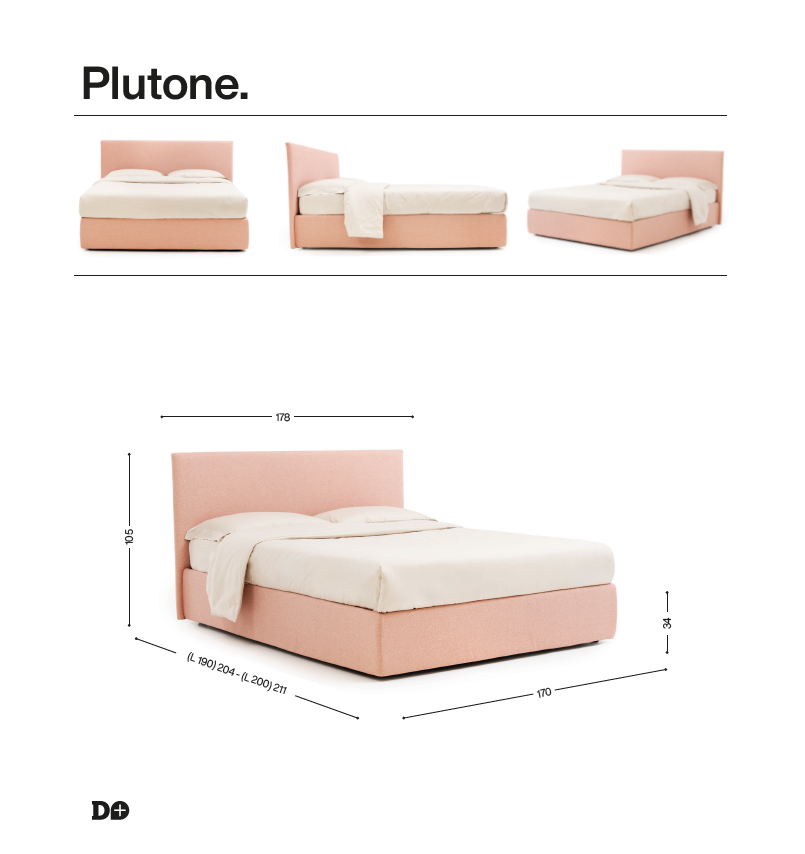 Plutone letto matrimoniale contenitore in promozione di Noctis